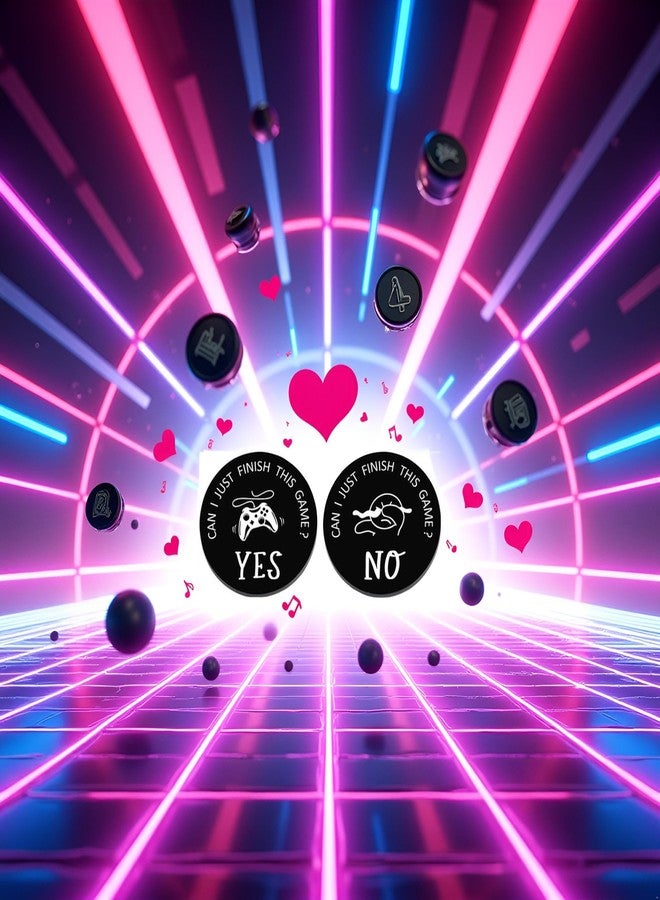 Sluswallow 2Pcs Black Decision Coins Double Sided Decision Stamps Funny Gifts for Teen Girls Boys Novelty Couple Gifts Christmas Birthday Gifts Stocking Stuffers for Boyfriend Girlfriend, Novelty and Gag Toys - Image 4